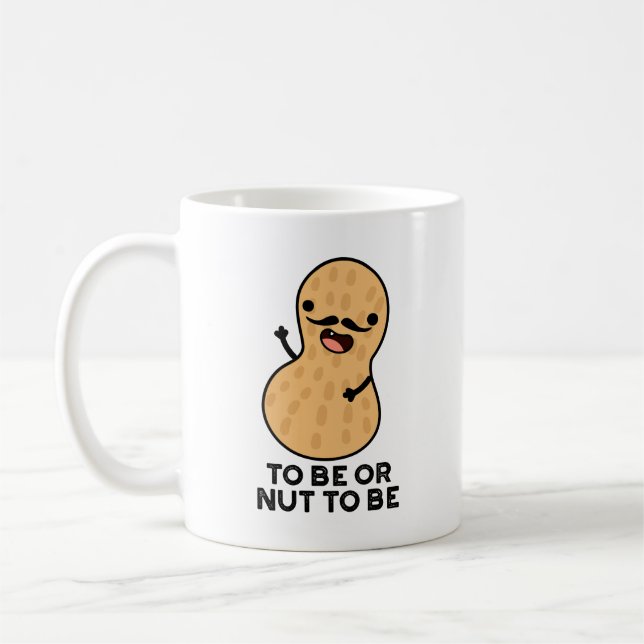 Caneca De Café Ser ou Não Ser Para Ser Engraçado Piadas de Amendo (Esquerda)