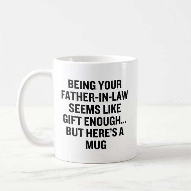 Caneca De Café Ser Pai Político Parece ser um Presente Suficiente (Esquerda)