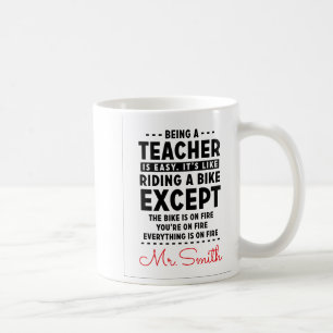 Caneca De Café Ser Professora É Fácil Engraçado   Professora