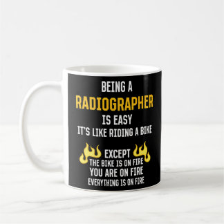 Caneca De Café Ser radiógrafo é um técnico de radiologia fácil