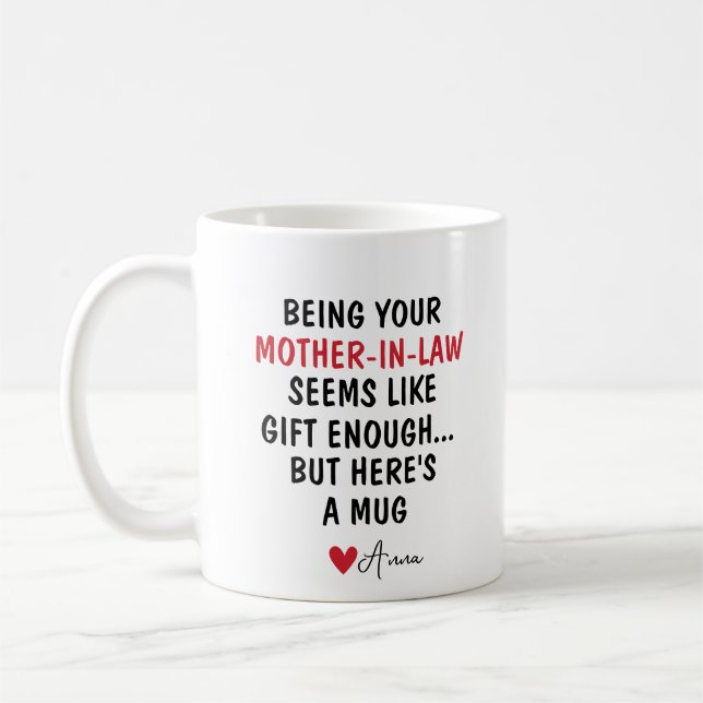 Caneca De Café Ser Sua Mãe-Em-Lei (Esquerda)