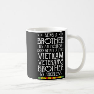 Caneca De Café Ser Veterano do Vietnã Irmão é Família Inestimável