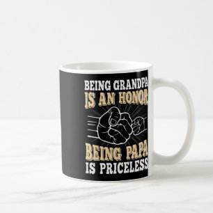 Caneca De Café Ser Vovô É Uma Honra Ser Papa É Imprestável