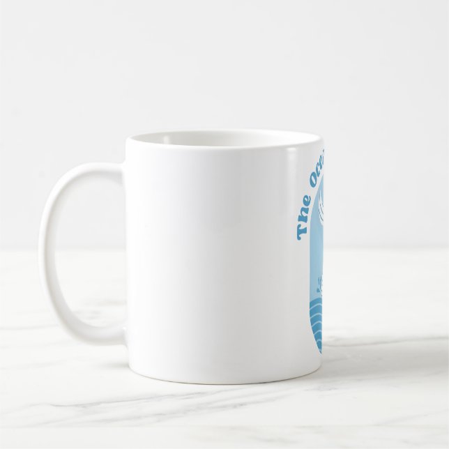 Caneca De Café Sereia Ave O Oceano Está Chamando Cotação (Esquerda)