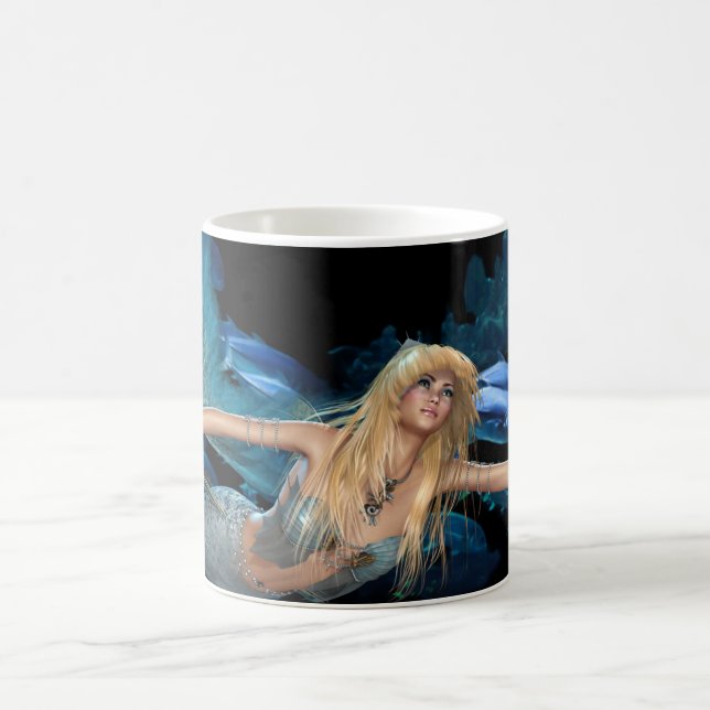 Caneca De Café Sereia Azul do Oceano (Centro)