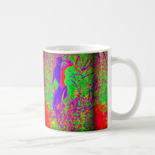 Caneca De Café sereia hippie roxa-roxa