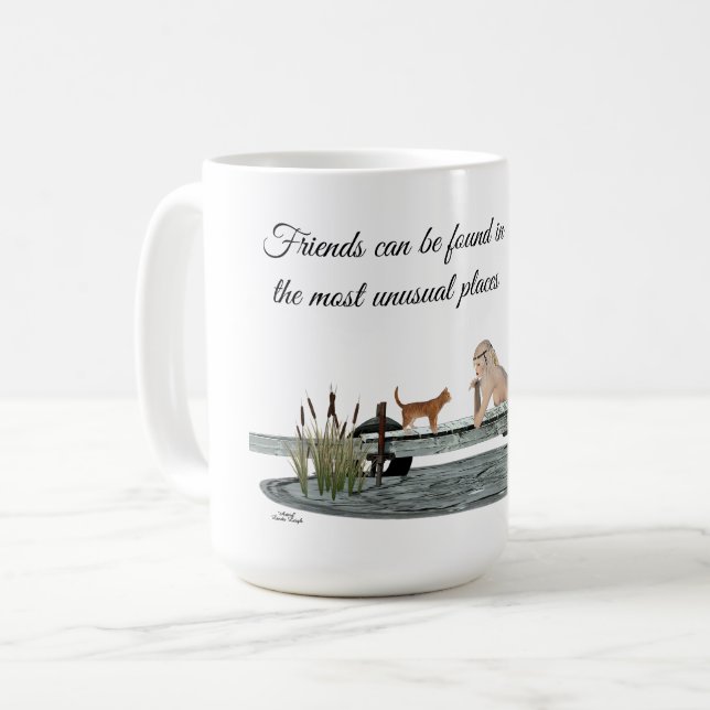 Caneca De Café Sereia No Boi Dock Coffee Mug (Frente Esquerda)