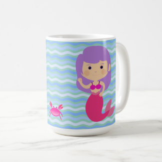 Caneca De Café Sereia Roxa