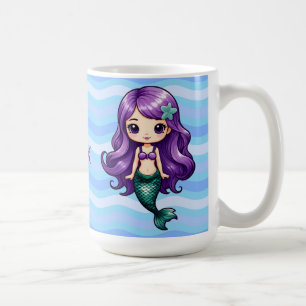 Caneca De Café Sereia Roxa