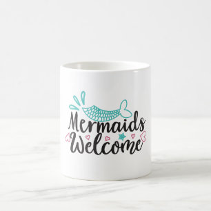 Caneca De Café Sereias Bem-Vindas
