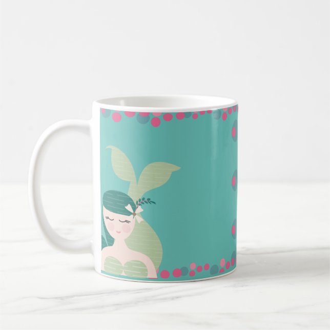 Caneca De Café Sereias Dormindo Bolhas Rosa-de-Teto (Esquerda)