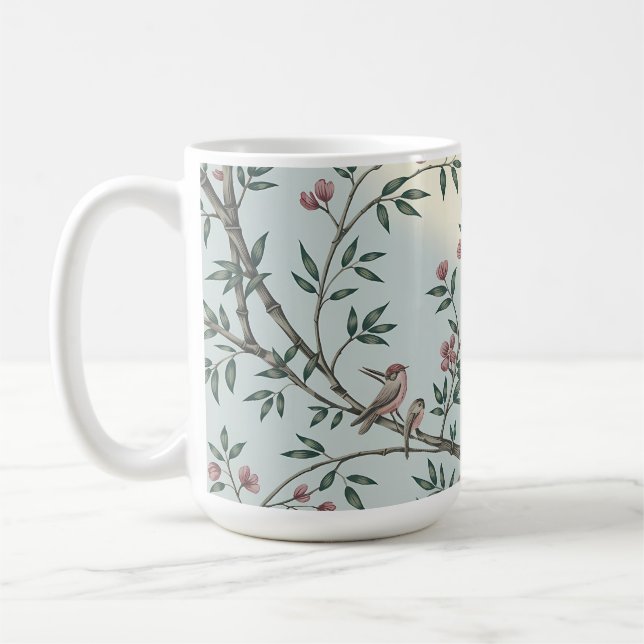 Caneca De Café Serene Bamboo e Songbird Nature Mug (Esquerda)