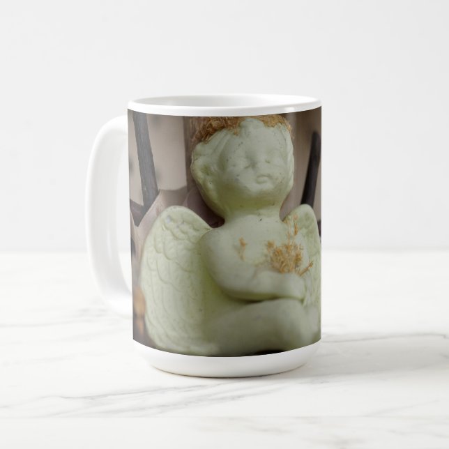 Caneca De Café Serene Cherub Rest (Frente Esquerda)