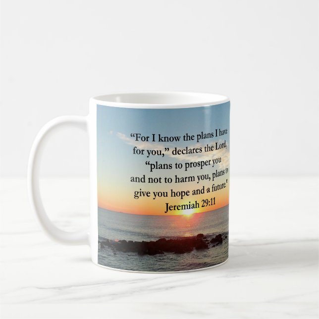 CANECA DE CAFÉ SERENE JEREMIAH 29:11 SUNRISE (Esquerda)