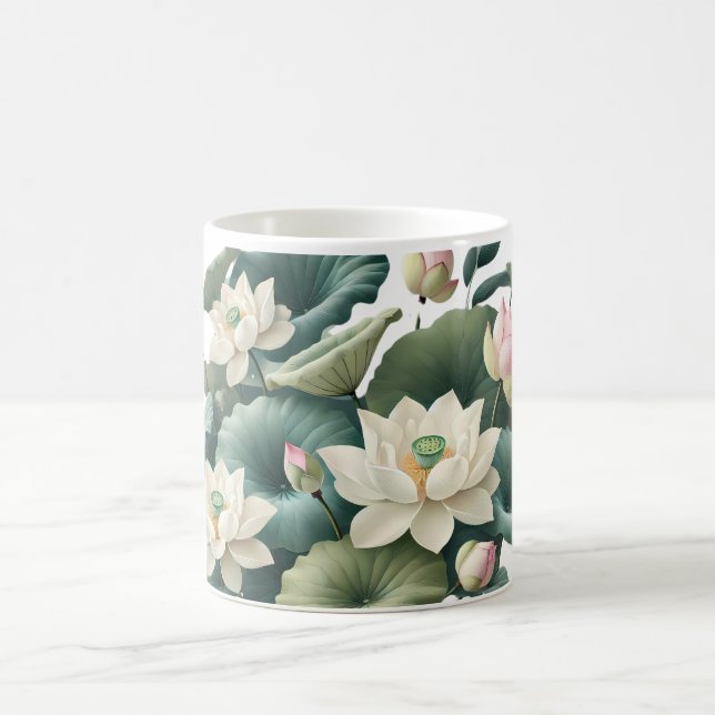 Caneca De Café Serene Lotus Coffee Mug (Centro)