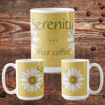 Serenidade após margarida amarela do café