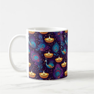 Caneca De Café Serenidade da Meia-Noite de Diwali
