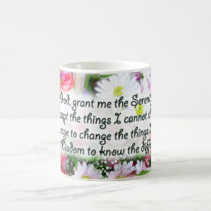 Caneca De Café Serenity Prayer Buquê