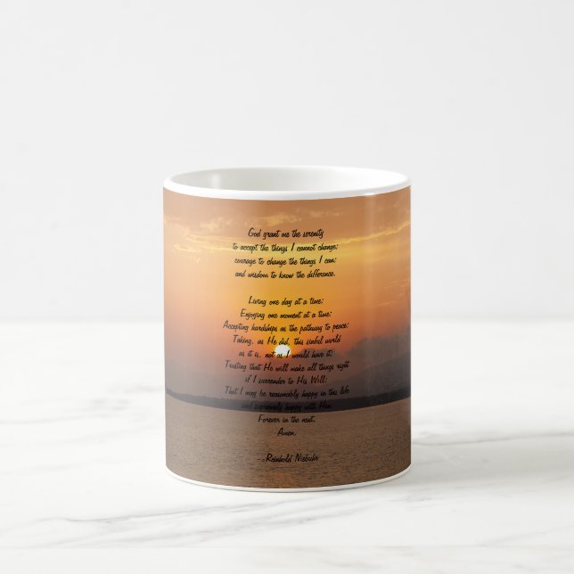Caneca De Café Serenity Prayer Sunset Mug (Centro)
