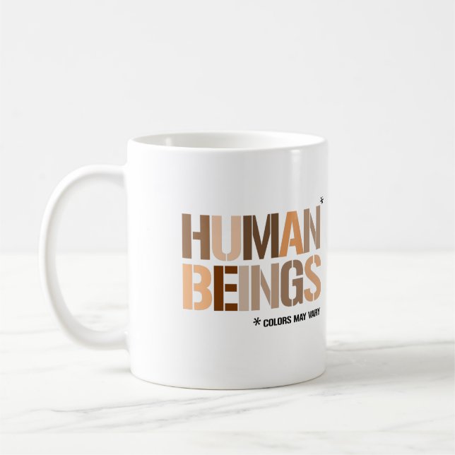 Caneca De Café SERES HUMANOS: As cores podem variar (Esquerda)