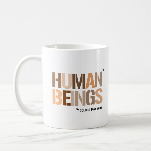 CANECA DE CAFÉ SERES HUMANOS: AS CORES PODEM VARIAR (Esquerda)