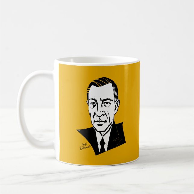 Caneca De Café Sergei Rachmaninoff (Esquerda)