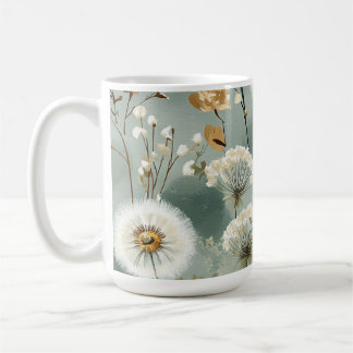 Caneca De Café Série de Design de Dente-de-Leão #3