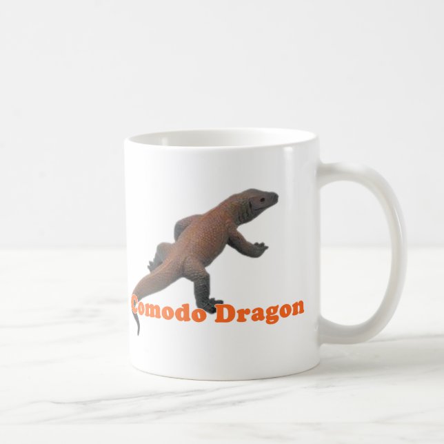 Caneca De Café Série de Komodo do dragão (Direita)