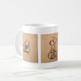 Caneca De Café Série de três: No amor