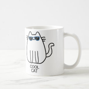 Caneca De Café "Série do caneca-gato do gato legal"