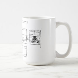 Caneca De Café Série dos construtores do treinador mim