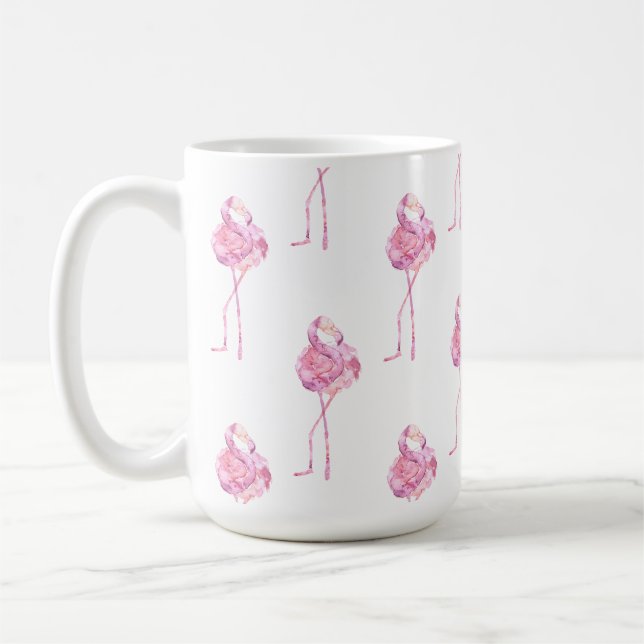 Caneca De Café Série Flamingo Ternura Design 3 (Esquerda)