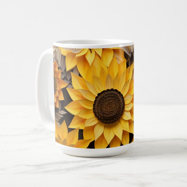 Caneca De Café Série Flower Market - Beber Mug (Frente Esquerda)