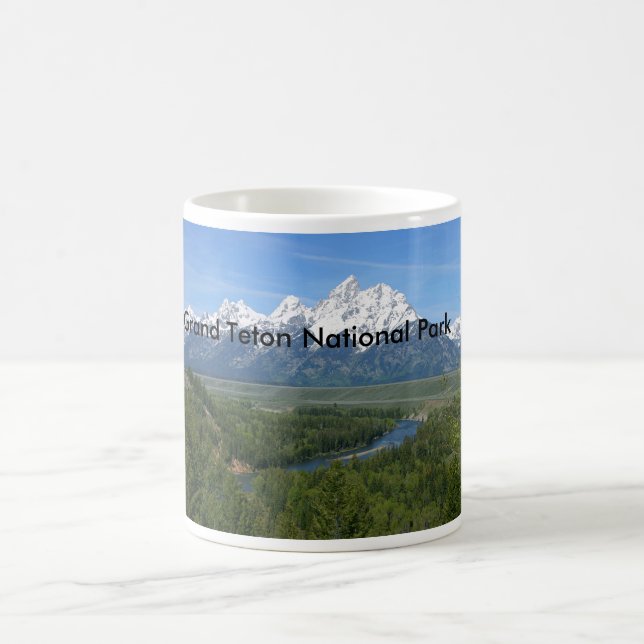 Caneca De Café Série grande 8 do parque nacional de Teton (Centro)