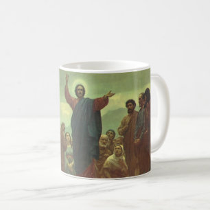 Caneca De Café Sermão da Montanha de Jesus Cristo, Religião Vinta