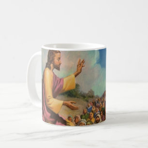 Caneca De Café Sermão da Montanha de Jesus Cristo, Religião Vinta