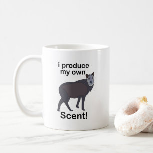 Caneca De Café Serows Animal Eu Produzo Meu Próprio Aroma Citação