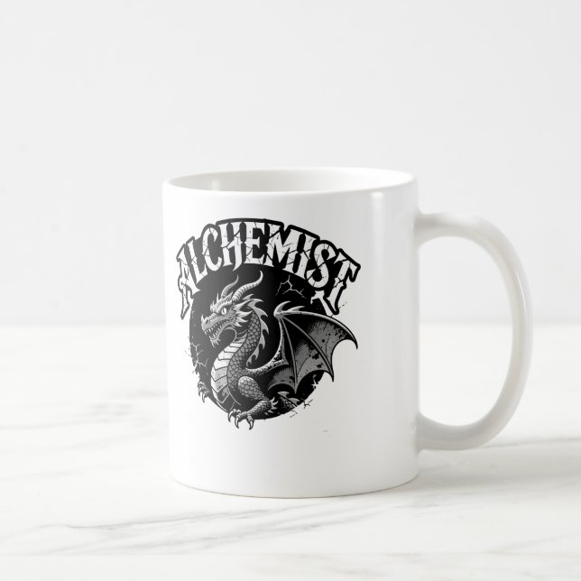 Caneca De Café Serpente Alada do Alquimista (Direita)