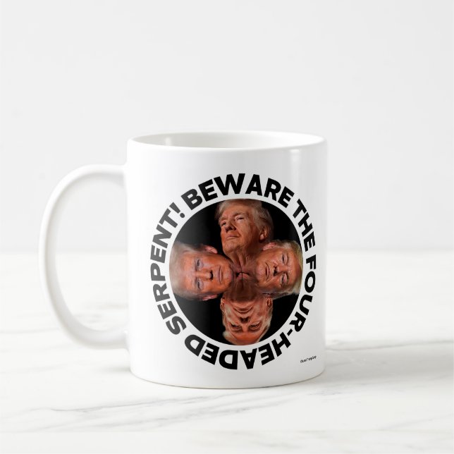 CANECA DE CAFÉ "SERPENTE DE QUATRO CABEÇAS" TRUMP (Esquerda)