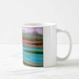 Caneca De Café Serra Sunrise Abstrato Art