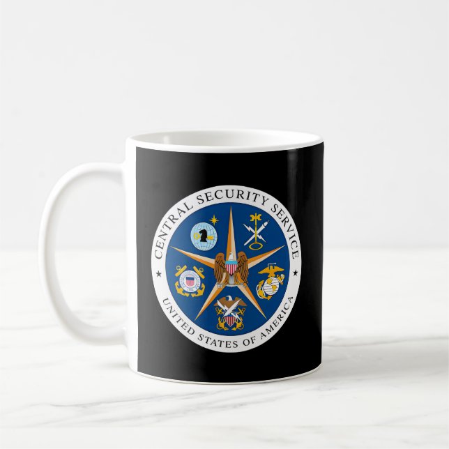 Caneca De Café Serviço Central De Segurança Css Nsa Intelligence  (Esquerda)
