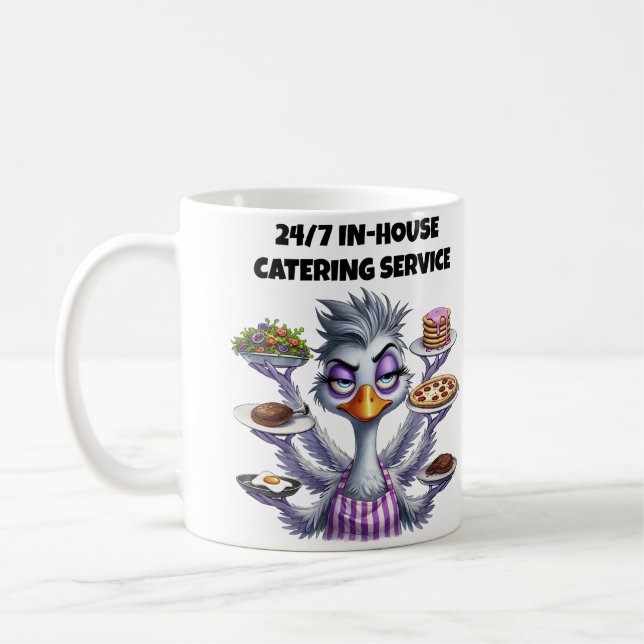 Caneca De Café Serviço de Catering Interno 24/7 Mamãe (Esquerda)