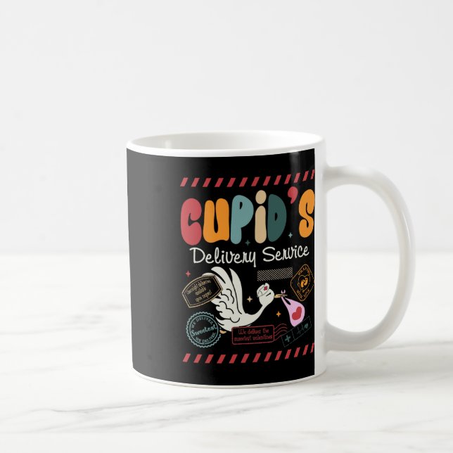 Caneca De Café Serviço de Entrega do Cupido Enfermeira de Trabalh (Direita)