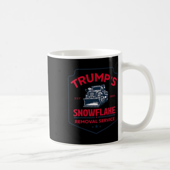 Caneca De Café Serviço de Remoção do Floco de Neve de Trump Funny (Direita)