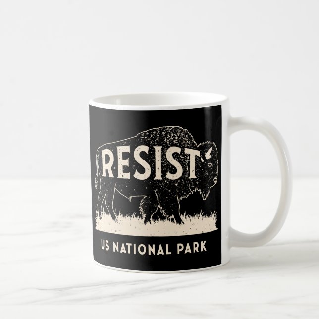 Caneca De Café Serviço de Resistência do Parque Nacional dos EUA  (Direita)
