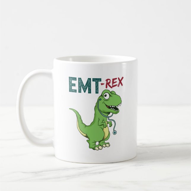 Caneca De Café Serviços de emergência paramédico EMT Rex EMT (Esquerda)