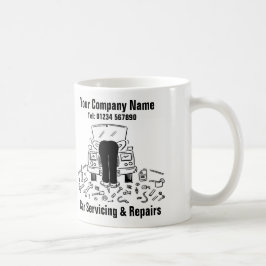 Caneca De Café Serviços e Reparos de Carros da Fun Garage