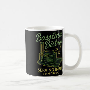 Caneca De Café Servindo Almoços de 8 bits Retro Neon Gamer Novida