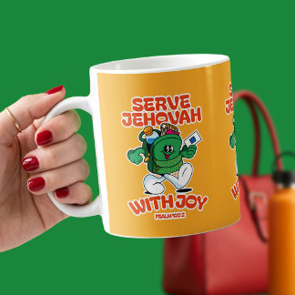 Caneca De Café Servir a Jeová com Alegria – Salmo 100:2