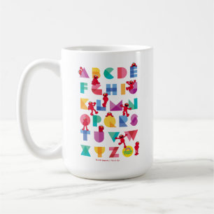 Caneca De Café Sesame Street   Alfabeto do Elmo